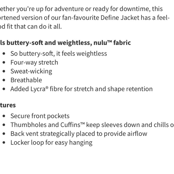 lululemon Nulu Cropped Define Jacket Silver Blue 10 - Picture 12 of 12